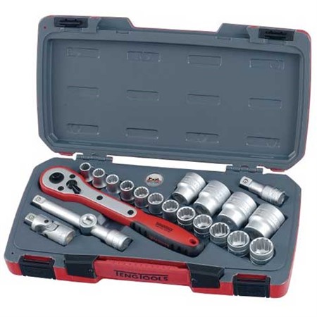 Hylsnyckelsats 1/2" T1221-12K TengTool