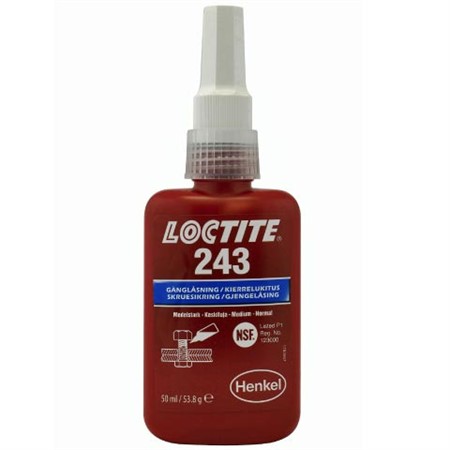 Loctite 243 50ML Gänglåsning Medelhög