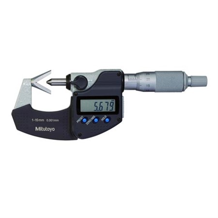 Dig. Mikrometer 1-15 mm  60° prisma